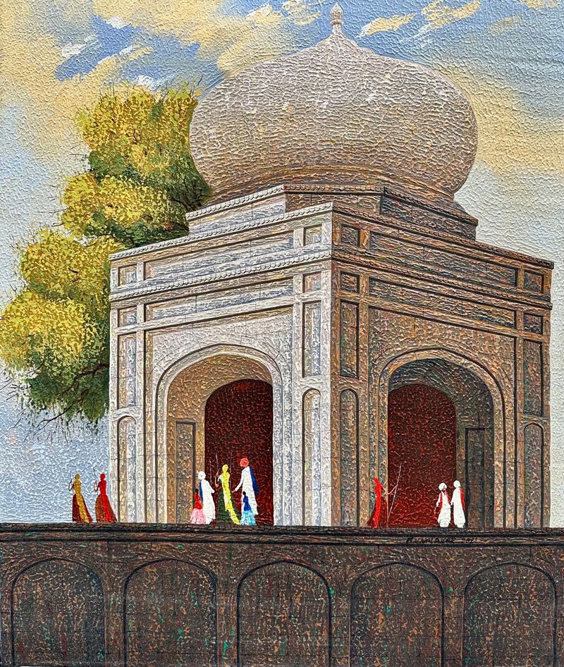Old Indian Monument by B. V. Nalakar