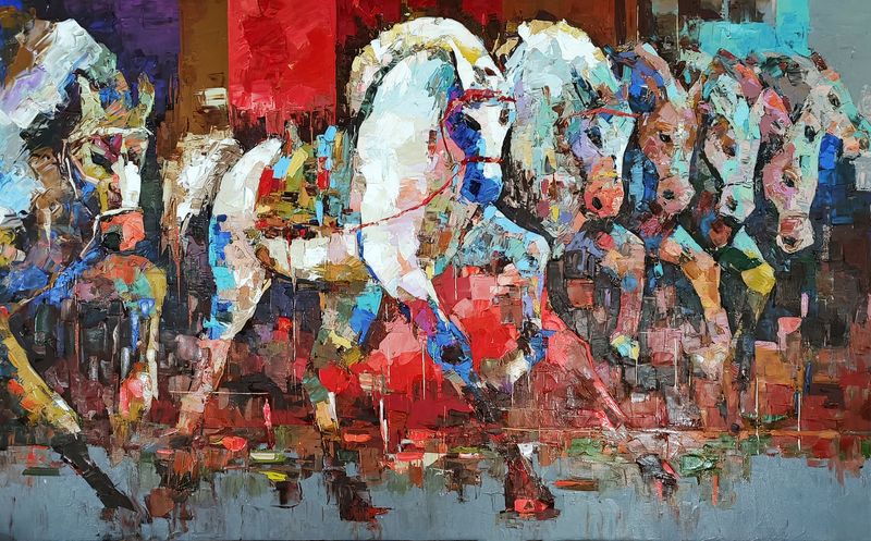 Running Horses by Sanjay Chakraborty