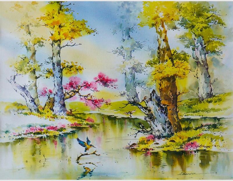 River Stream by Ajay Bhowmick