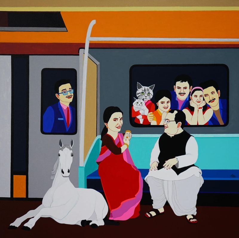 Train Passenger by Farhad Hussain