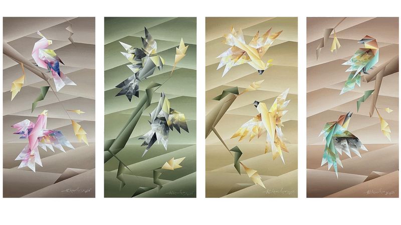 Untitled II (Set of 4) by Nirakar Chouwdhary