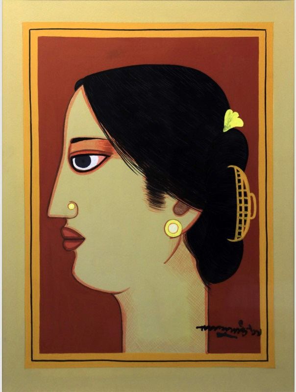 Woman by Lalu Prasad Shaw