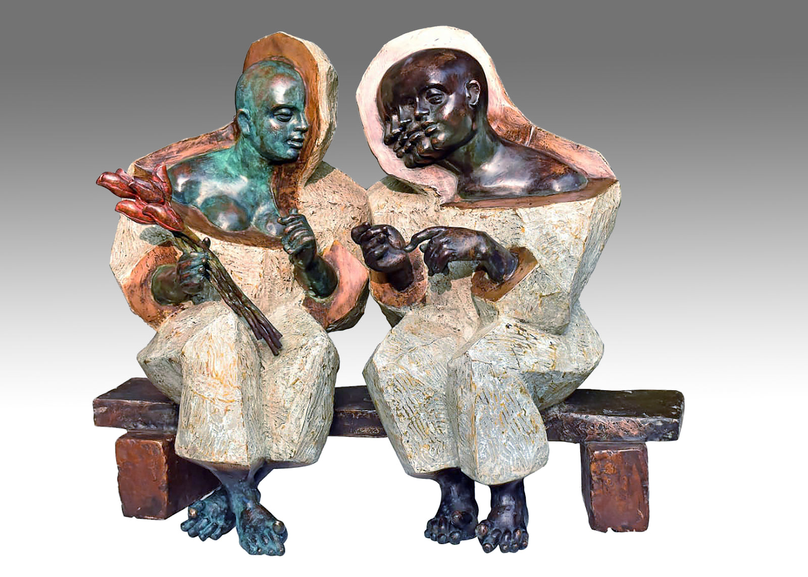 Two Men on a Bench
