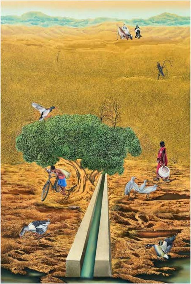 Jagannath Mahapatra Untitled . Acrvlic on