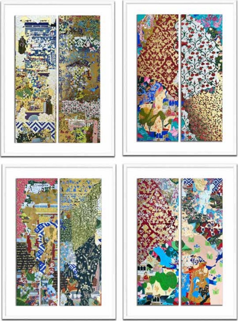 Jigensh Panchal Diary of a Distant Traveller- Set of 10 . (with frame) , Waterco