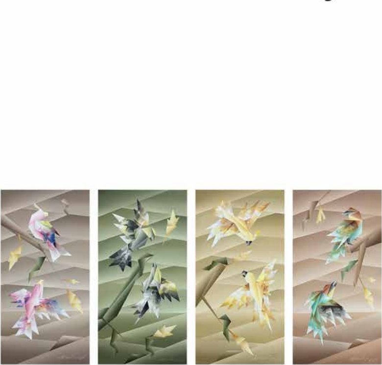 Nirakar Chowdhary Untitled II (Set of 4) . each Acrvlic on