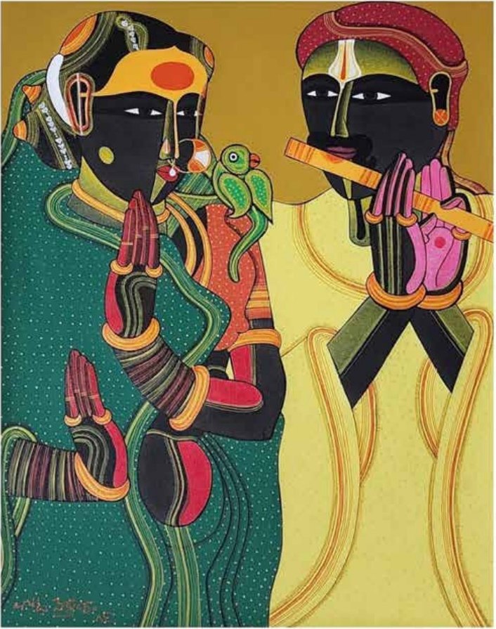 Thota Vaikuntam Untitled . Acrvlic on