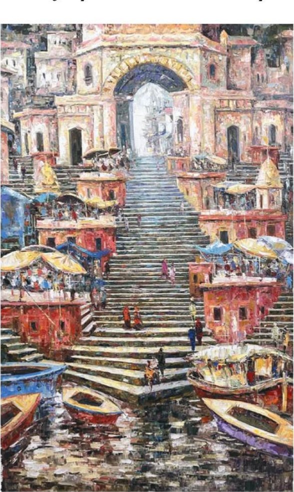 Footsteps of Ganga Knife Palette on