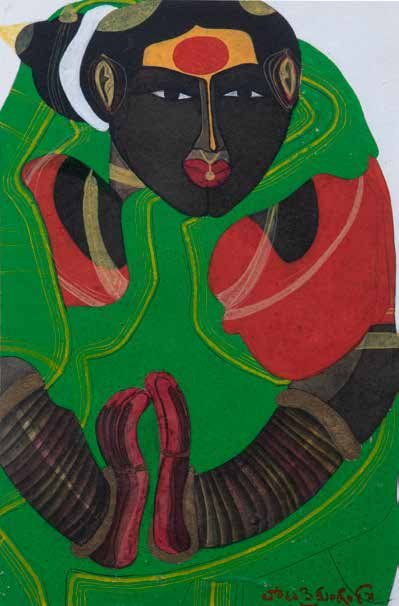 Thota Vaikuntam Untitled on Handmade Paper