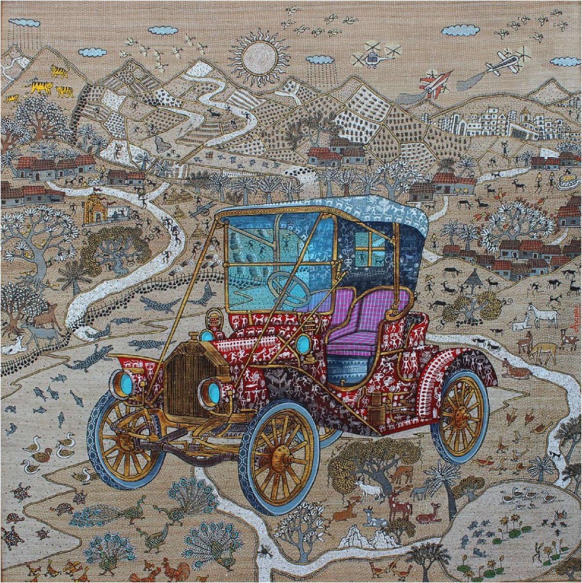 ABHISPSA PRADHAN JOURNEY; IN. ; ON TUSSAR SILK