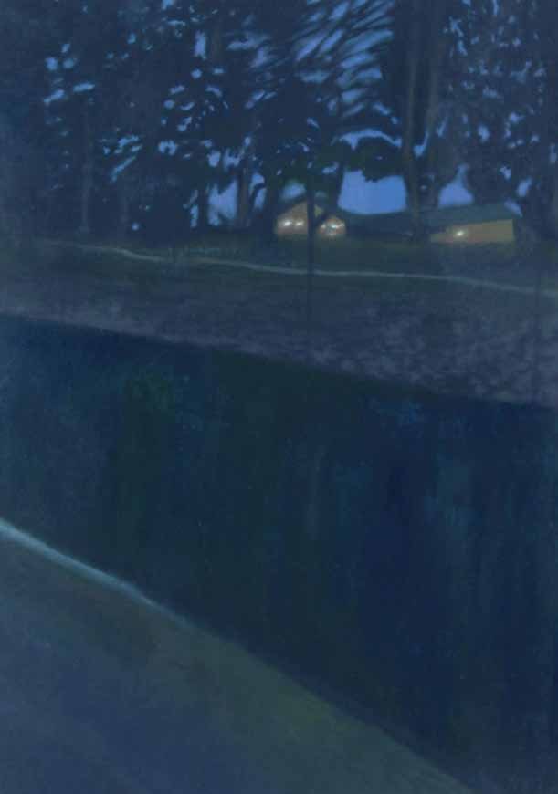 Untitled . The Shepard Tone Oil on Paper pasted on Board 6x8 in